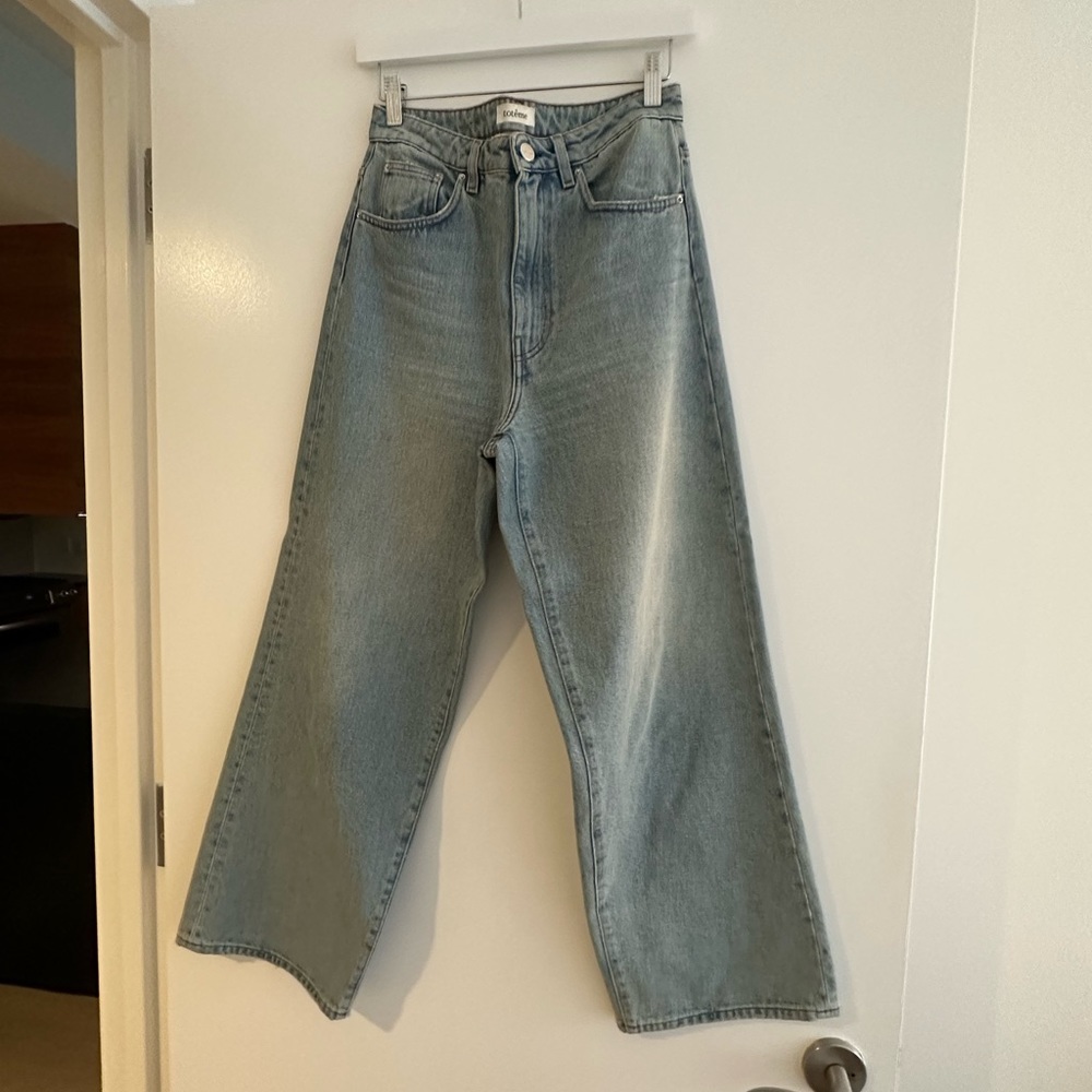 Toteme Wide Leg Cropped Jeans Size 28/32